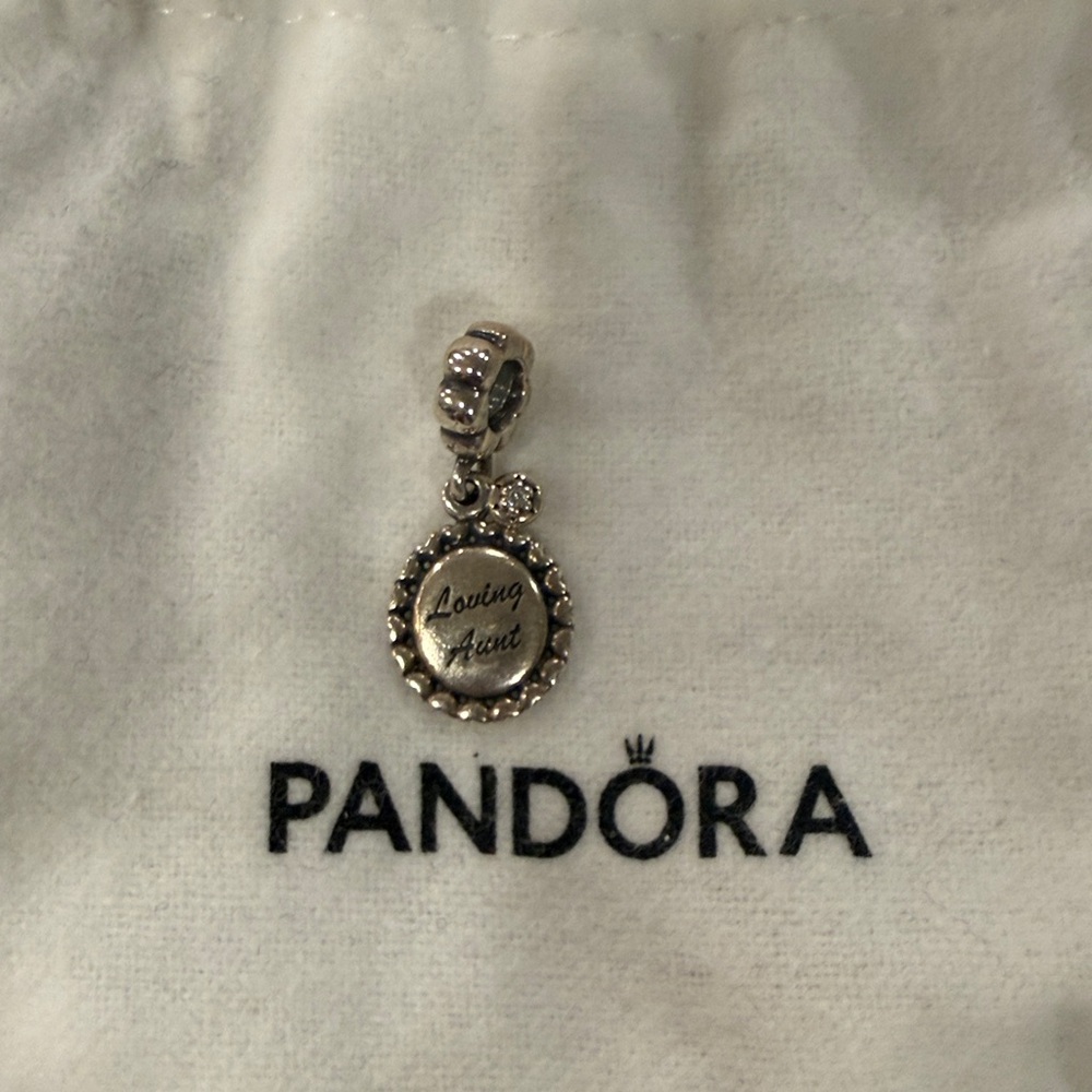 Pandora Silver Loving Aunt Charm